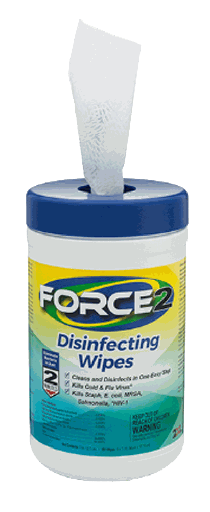 [2XL-406] Disinfectant wipes 2XL-406 Force2 Disinfecting Wipes 2Minute Formula 180 Count Canister
